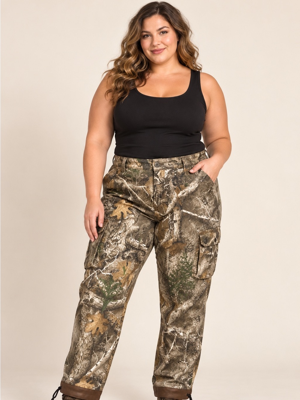 Realtree Women’s XL 16–18 Camo Cargo Hunting Pants